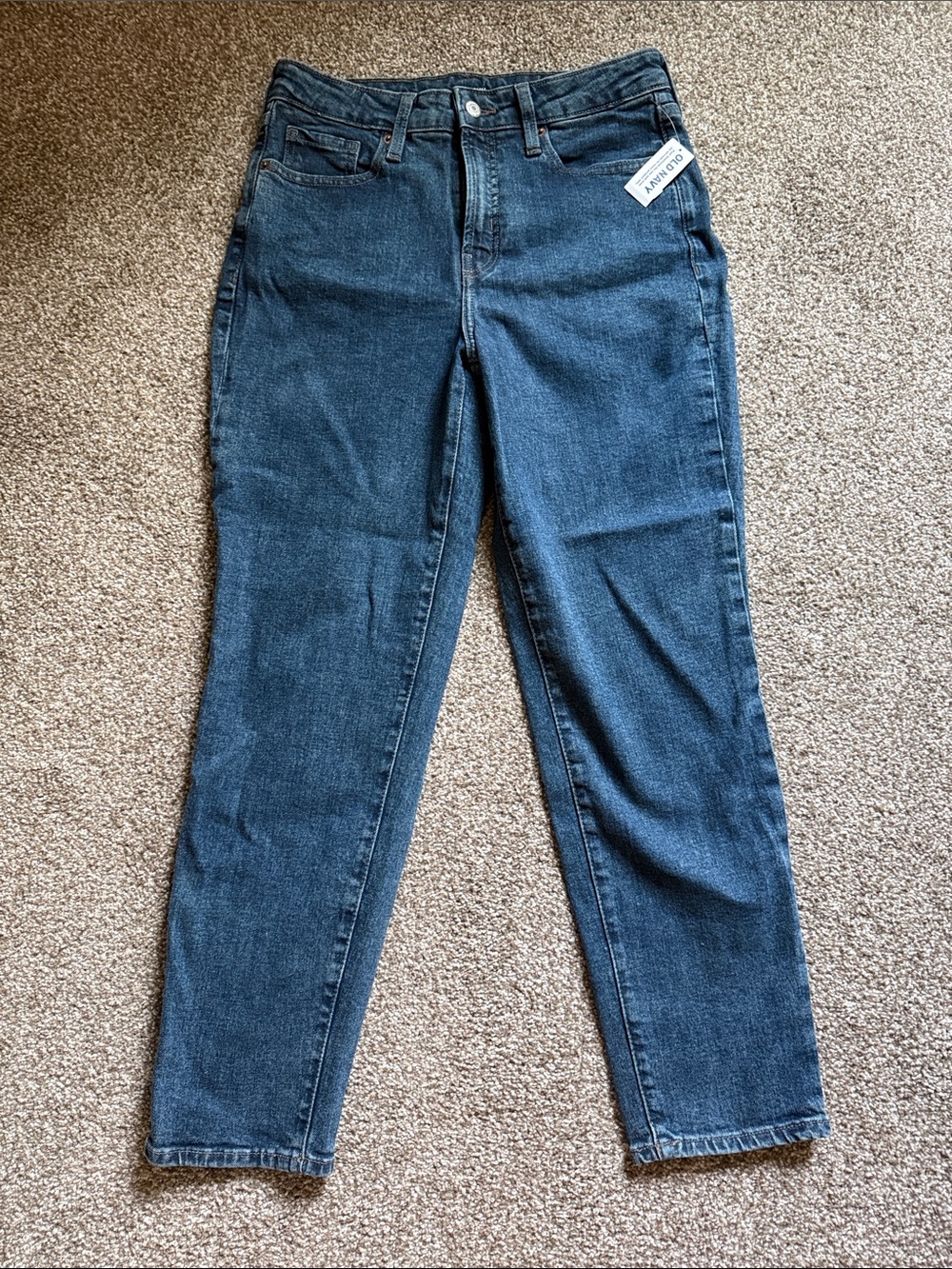 Old Navy Dark Blue Straight Leg Women's Jeans